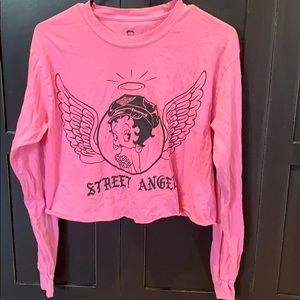 Super cute long sleeve pink tea medium